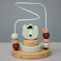 Clearance Boulier en bois avec tour à empiler ours Mr. Polar Bear Boulier