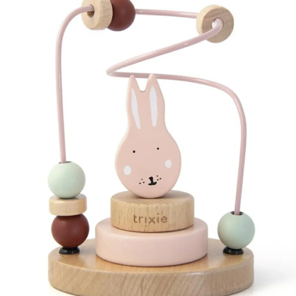 New Boulier en bois avec tour à empiler lapin Mrs. Rabbit Boulier