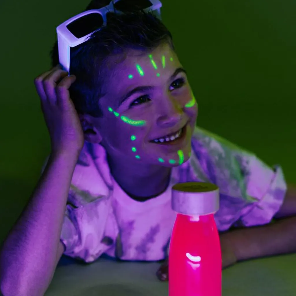 Best Bouteille sensorielle à paillettes Float Rose fluorescente Bouteille Sensorielle