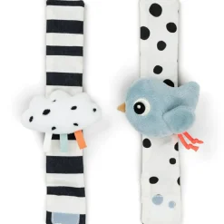 Clearance Bracelet hochet lot de 2 Happy clouds Bleu Hochet