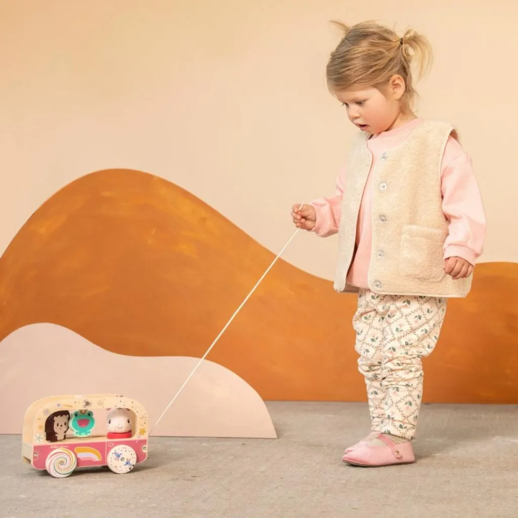 Discount Bus magique en bois Lena Jouet À Tirer / Pousser