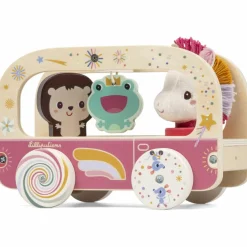 Discount Bus magique en bois Lena Jouet À Tirer / Pousser