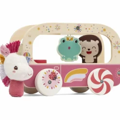 Discount Bus magique en bois Lena Jouet À Tirer / Pousser