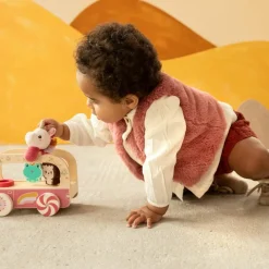 Discount Bus magique en bois Lena Jouet À Tirer / Pousser