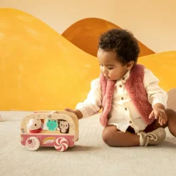 Discount Bus magique en bois Lena Jouet À Tirer / Pousser