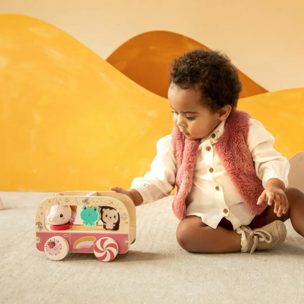 Discount Bus magique en bois Lena Jouet À Tirer / Pousser