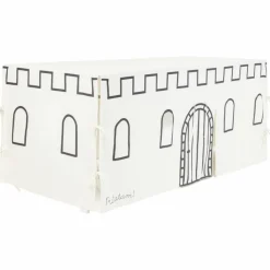 Outlet Cabane de table Château Noir et Beige (90 x 200 cm) Cabane Intérieur