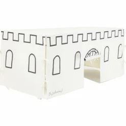 Outlet Cabane de table Château Noir et Beige (90 x 200 cm) Cabane Intérieur