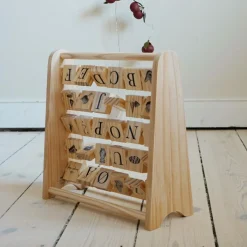 Discount Cadre de cubes en bois abécédaire Apprentissage Lecture Et Écriture