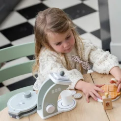 New Cafetière en bois Botton Dînette Et Aliments Factices