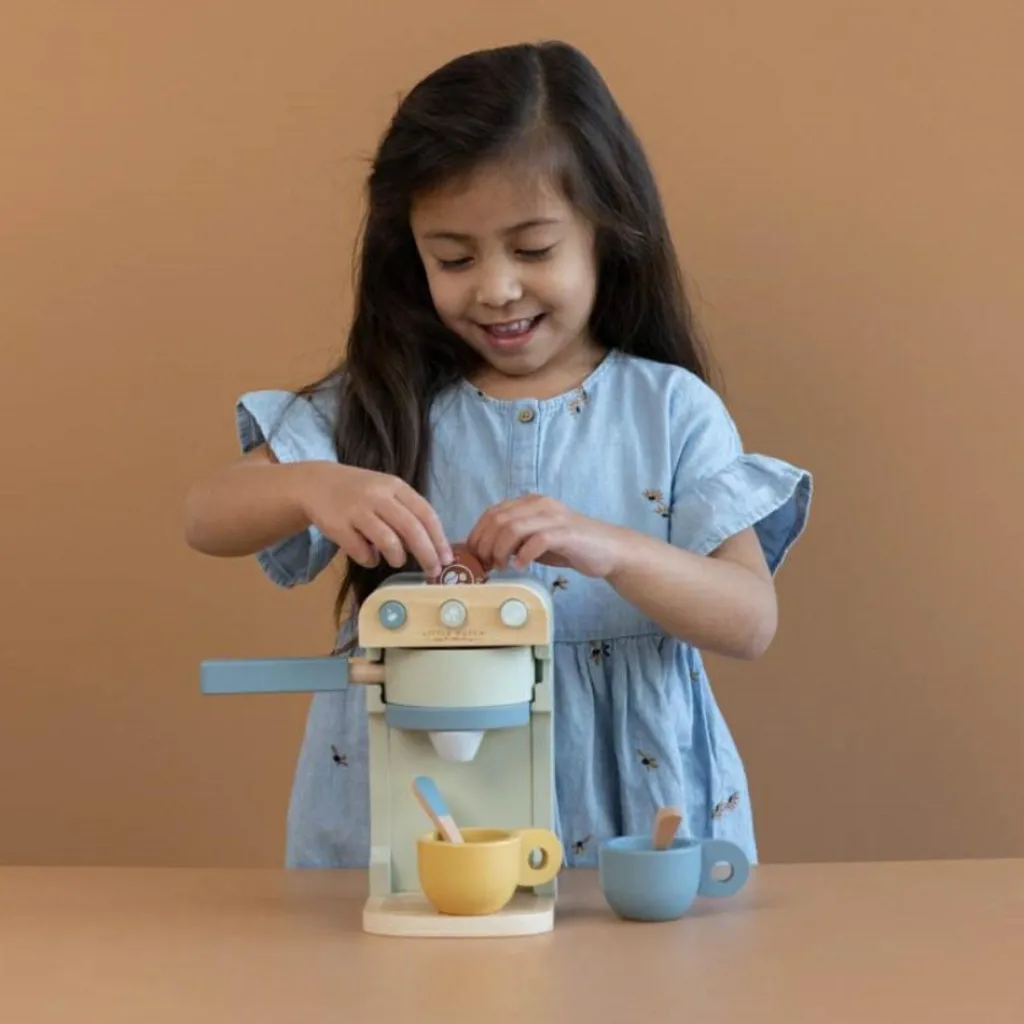 Clearance Cafetière en bois et accessoires Dînette Et Aliments Factices