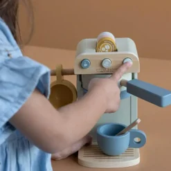 Clearance Cafetière en bois et accessoires Dînette Et Aliments Factices