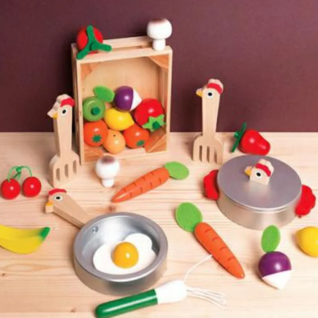 New Cagette de 12 légumes Dînette Et Aliments Factices