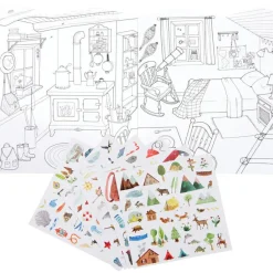 Best Cahier de coloriage avec 195 stickers L'explorateur Activités Manuelles