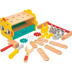 Clearance Caisse à outils Brico'kids en bois (25 pièces) Etabli Et Outils