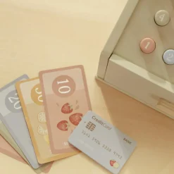 New Caisse enregistreuse en bois FSC Dînette Et Aliments Factices