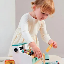 Best Caisse enregistreuse en bois Marchand