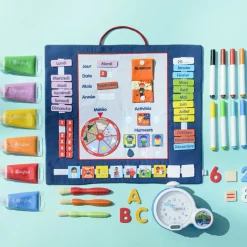 Best Calendrier en tissu Apprentissage Du Temps Et Quotidien