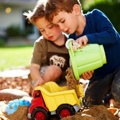 Discount Camion de construction tombereau rouge et jaune Petites Voitures, Véhicules Et Circuits