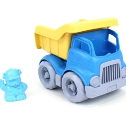 New Camion de construction tombereau bleu et jaune Petites Voitures, Véhicules Et Circuits