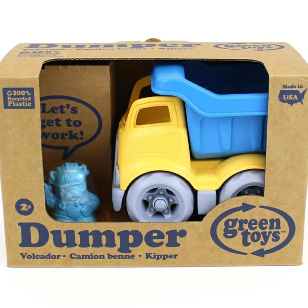 New Camion de construction tombereau bleu et jaune Petites Voitures, Véhicules Et Circuits