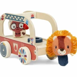 Sale Camion de pompier en bois Jack Jouet À Tirer / Pousser