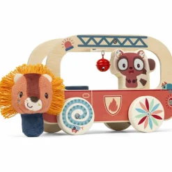 Sale Camion de pompier en bois Jack Jouet À Tirer / Pousser