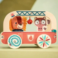 Sale Camion de pompier en bois Jack Jouet À Tirer / Pousser