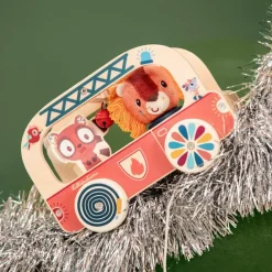 Sale Camion de pompier en bois Jack Jouet À Tirer / Pousser