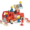 Clearance Camion de pompiers en bois Petites Voitures, Véhicules Et Circuits
