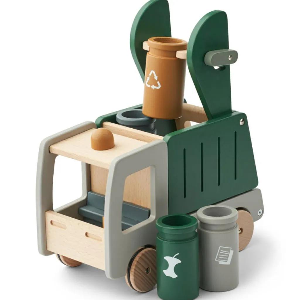 Sale Camion de recyclage en bois Irina Petites Voitures, Véhicules Et Circuits