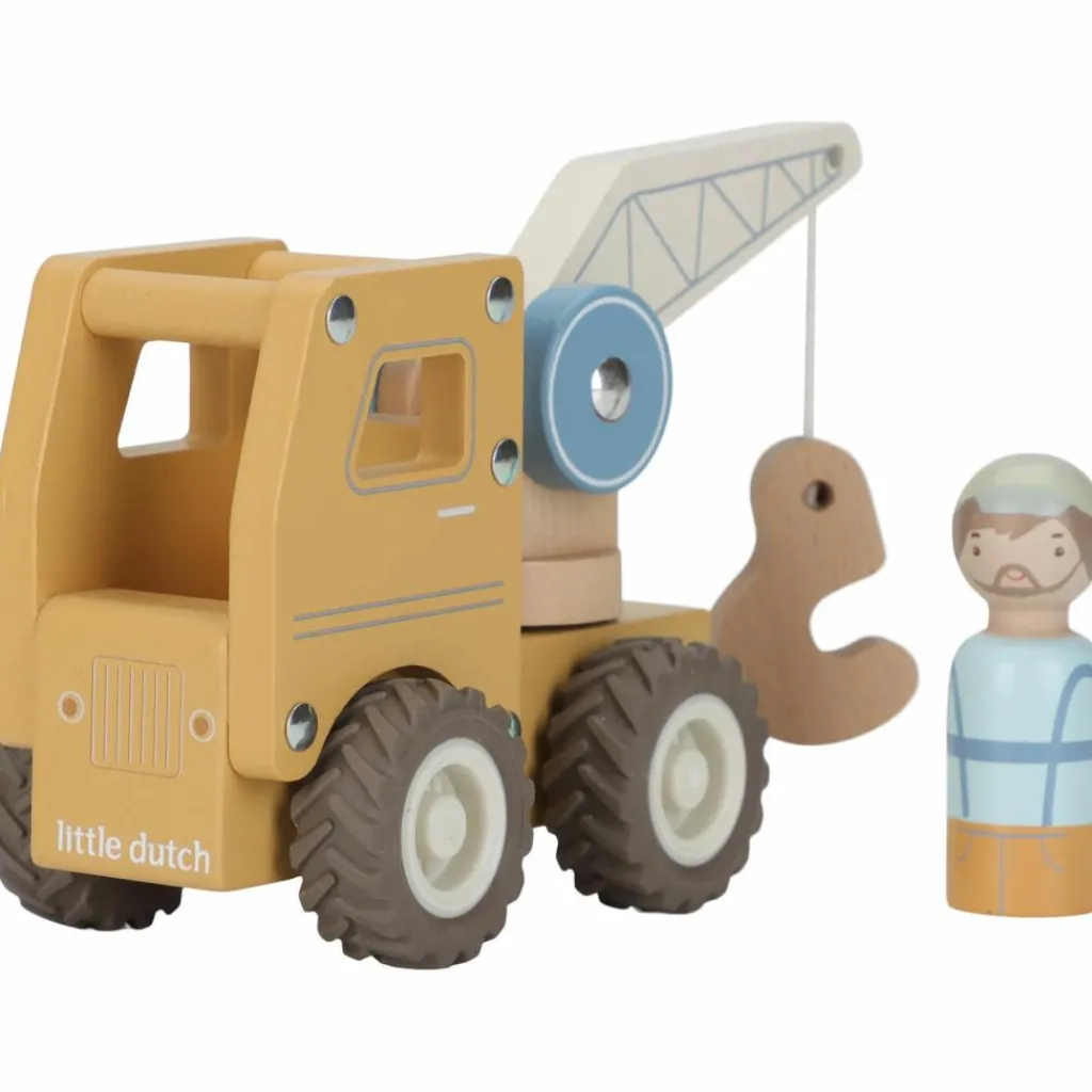 Clearance Camion grue en bois Petites Voitures, Véhicules Et Circuits