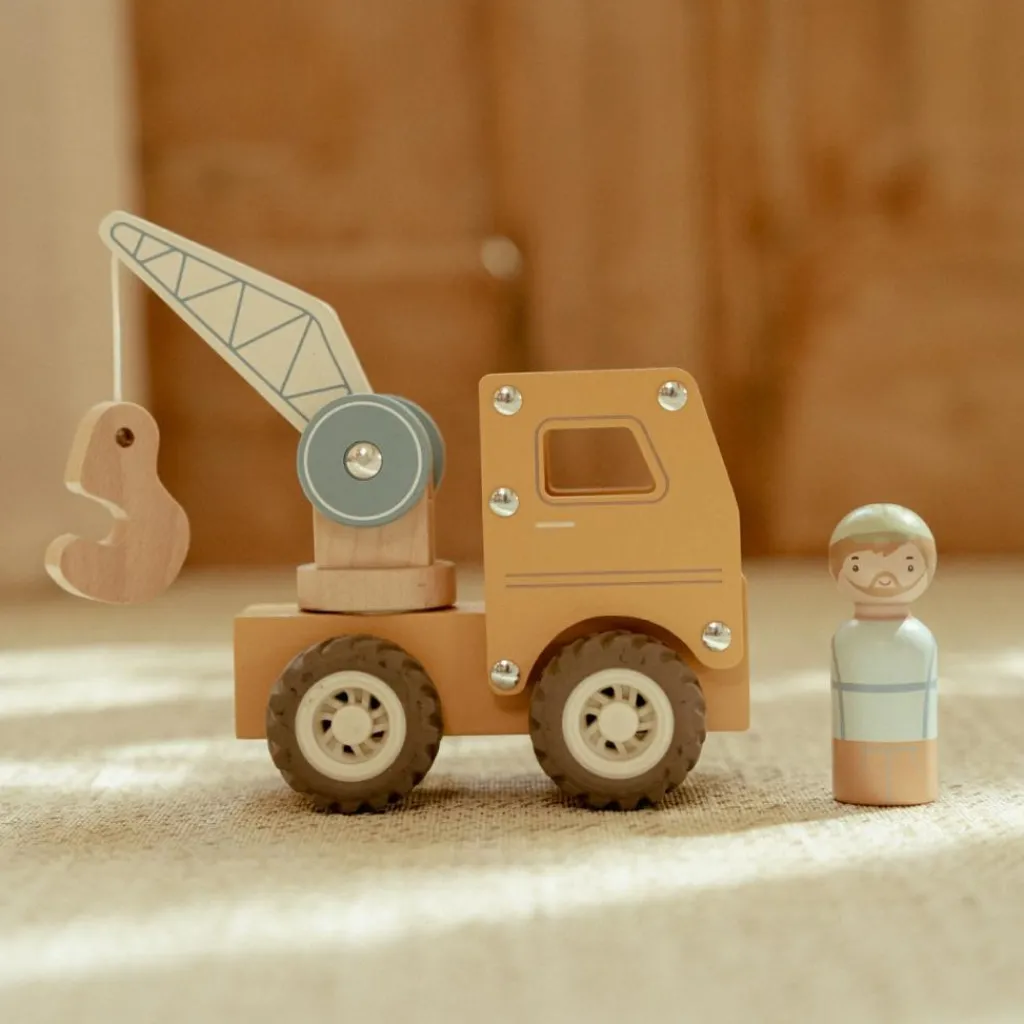 Clearance Camion grue en bois Petites Voitures, Véhicules Et Circuits