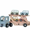 Camion porte-voiture en bois Petites Voitures, Véhicules Et Circuits