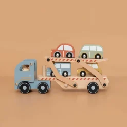Camion porte-voiture en bois Petites Voitures, Véhicules Et Circuits