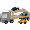Camion remorque pour voitures en bois Petites Voitures, Véhicules Et Circuits