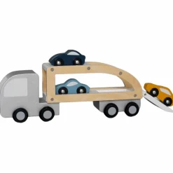 Camion remorque pour voitures en bois Petites Voitures, Véhicules Et Circuits