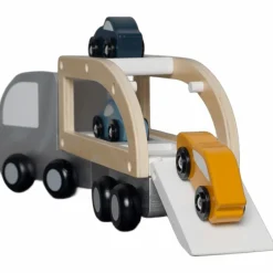 Camion remorque pour voitures en bois Petites Voitures, Véhicules Et Circuits