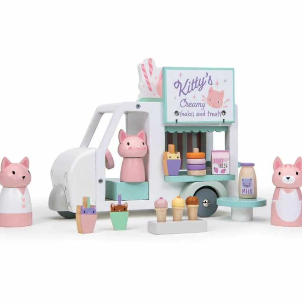 New Camionnette à Milkshake Kitty Maison De Poupée Et Univers De Jeu