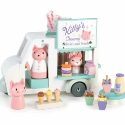 New Camionnette à Milkshake Kitty Maison De Poupée Et Univers De Jeu
