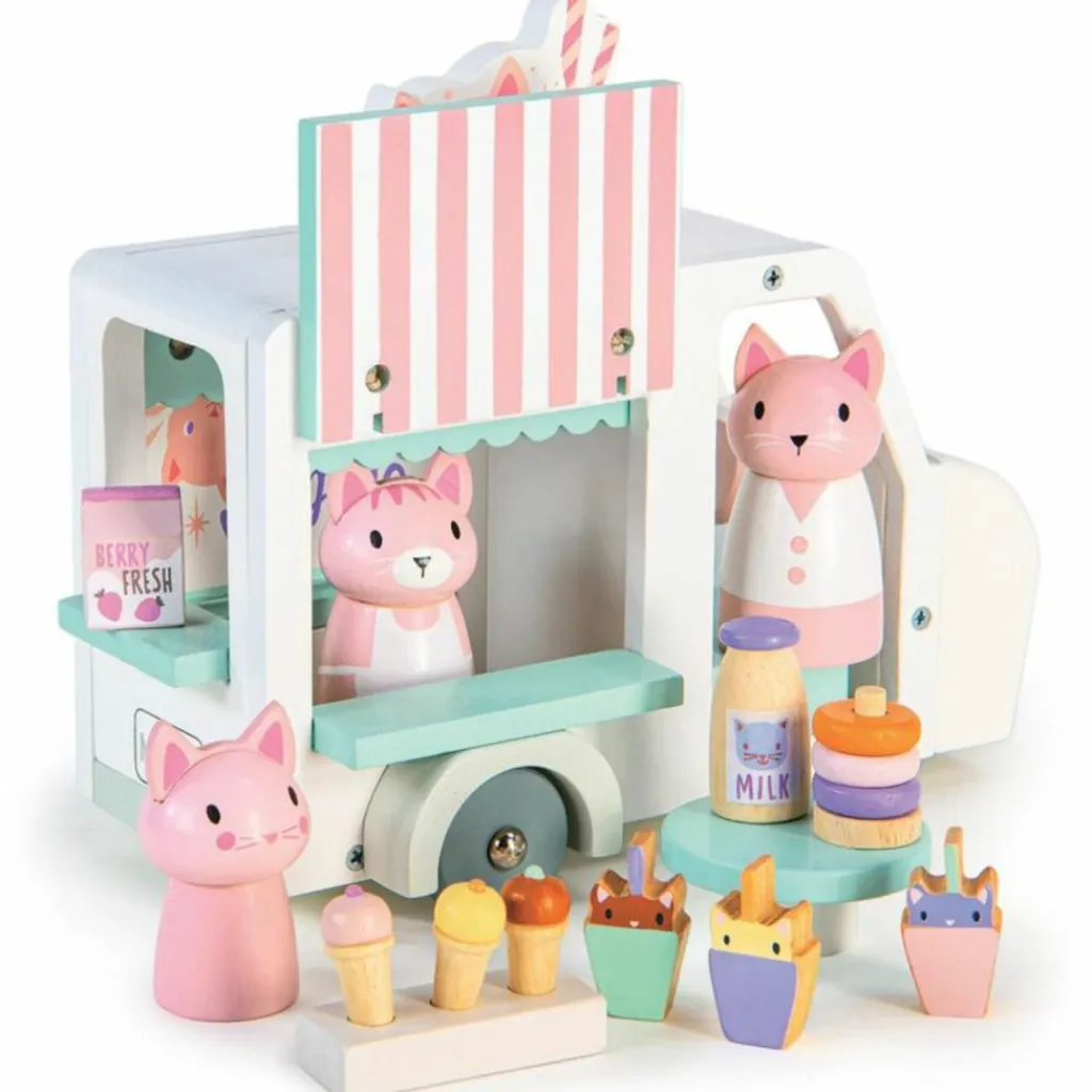 New Camionnette à Milkshake Kitty Maison De Poupée Et Univers De Jeu