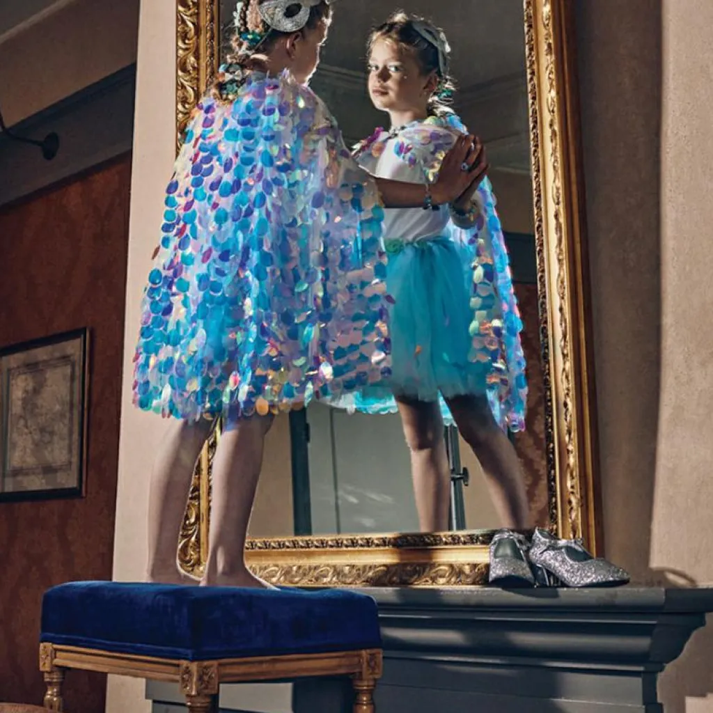 New Cape à sequins Lorelie (5-7 ans) Enfant Déguisement Enfant
