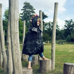 Cape de dragon noir (5-7 ans) Enfant Déguisement Enfant