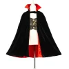 Outlet Cape Dracula avec dents de vampire (4-8 ans) Enfant Déguisement Enfant