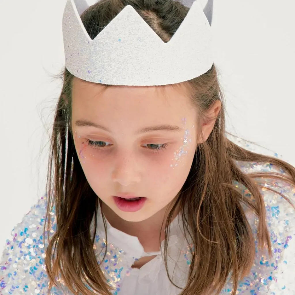 Best Cape Snowhite Blanc Holographique (4-12 ans) Enfant Déguisement Enfant