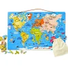 Carte du monde magnétique Recto Verso Jeu Magnétique
