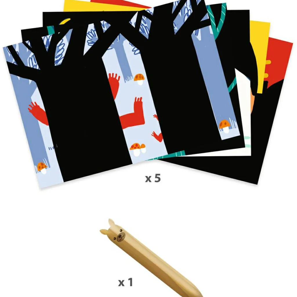 Clearance Cartes à gratter pour les petits Animaux à découvrir Activités Manuelles