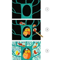 Clearance Cartes à gratter pour les petits Animaux à découvrir Activités Manuelles