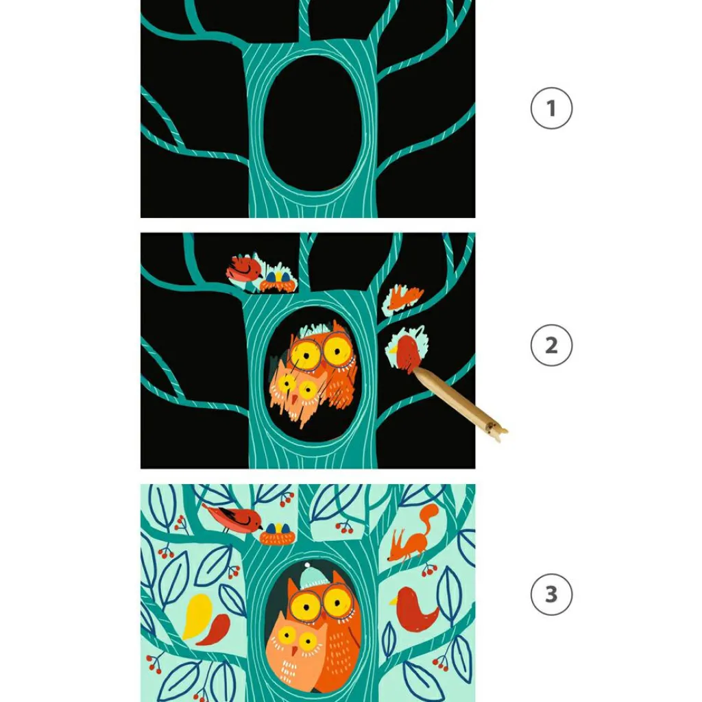 Clearance Cartes à gratter pour les petits Animaux à découvrir Activités Manuelles