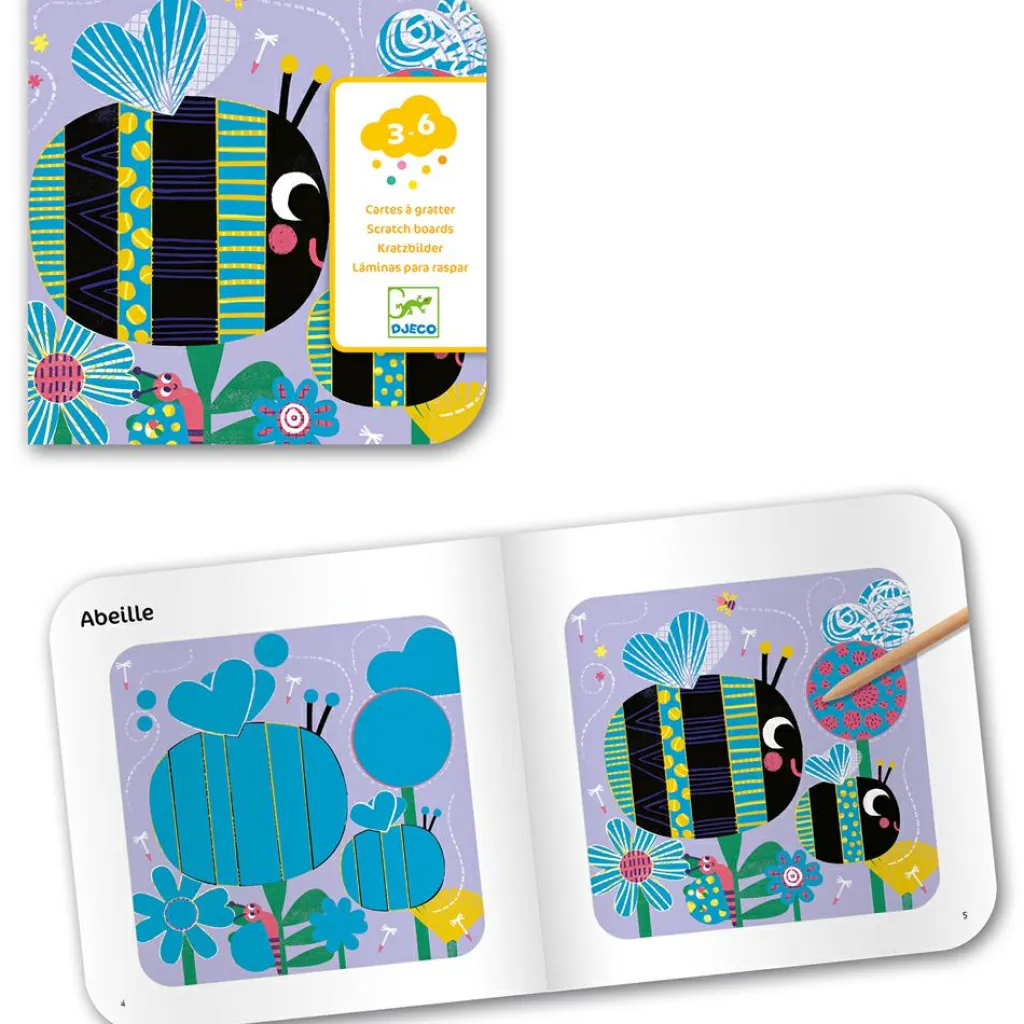 Hot Cartes à gratter pour les petits Toutes petites bêtes Activités Manuelles